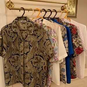 Petite Short Sleeve Stylish Blouses Lot of 8